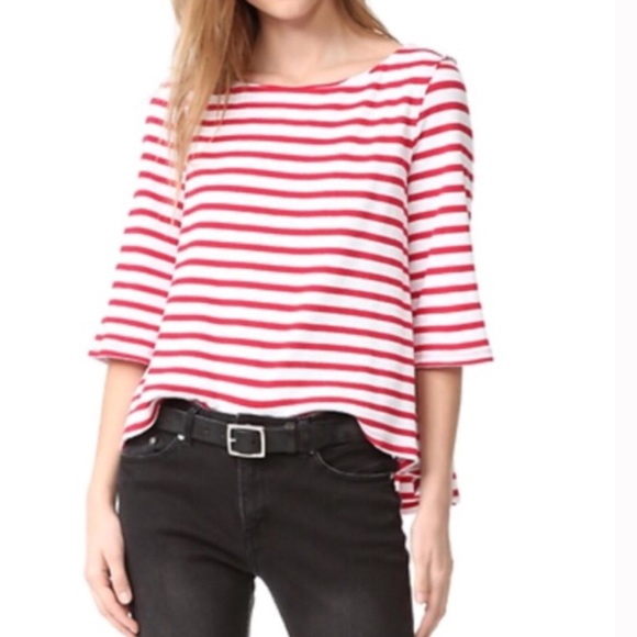 Free People striped thermal pleated shirt - Picture 1 of 8